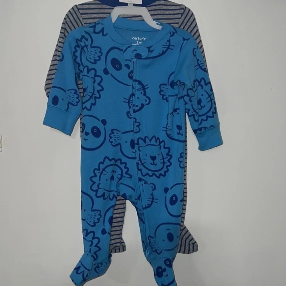 𝅺CARTER’S baby pajamas 3 pieces sz 3 months